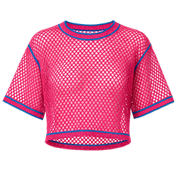 Turkish pink crop top manufacturer wholesale women's clothing production